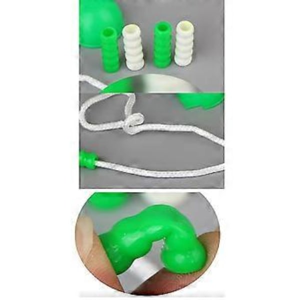 Hopprep 28m Långt (2-pack), Double Dutch Hopprep, Mjukt Pärlhopprep för Barn och Vuxna, Plastsegmenterat Hopprep-d