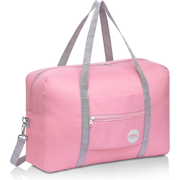 Underseat Cabin Bag 40x20x25 Foldable Travel Duffel Bag Holdall Tote Carry On Luggage Overnight For Women And Men 20l (sort (med skulderrem