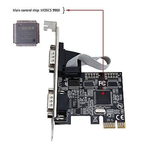 Pcie -sarjaliitäntöihin Rs232-liitäntä Pci-e Pci Express -korttisovitin Teollisuuden ohjaustietokone Exp