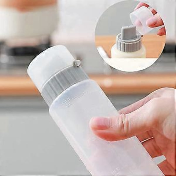 5 Håls Krydda Klämflaska Kök Ketchup Senap Flaska Majonnäs Honung Dispenser Sås Förvaringsbehållare B