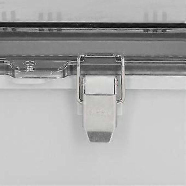 Koblingsboks med hengslet deksel, monteringsplate, braketter, IP67 vanntett ABS-plast, elektrisk kapsling 100x150x90MM