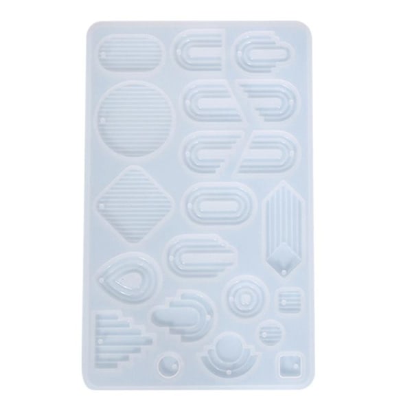 Epoksyharpiks Silikonform for DIY Dame Jenter Mote Ørepynt Casting Mold