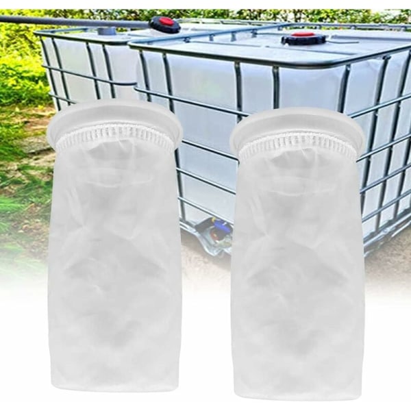 2 st nylon IBC-filter, IBC-regnvattentankfilter tvättbar IBC-ersättningsfilter nylonöverdragsfilter - IBC-tanköverdragsbeslag (105 mm)