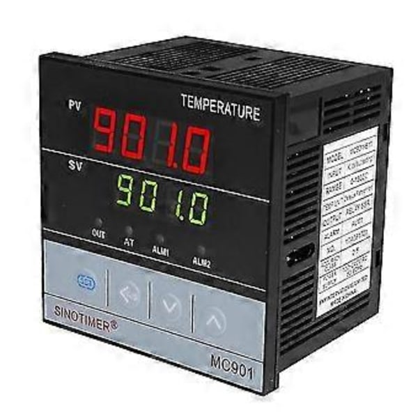 Sinotimer Mc901 Digital Vanntett Pid Temperaturkontroller K Type Pt100 Sensor Inngangsrelé Ssr O