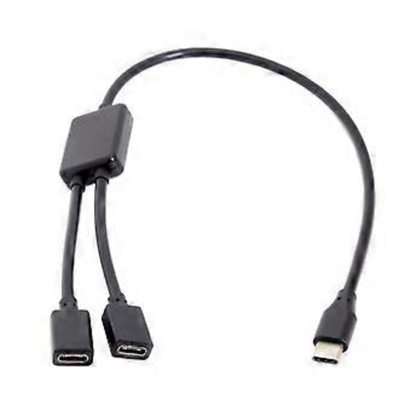 USB C HUB Type C 2 Port Multi USB C Splitter Adapter OTG for PC Datamaskin Nettbrett Smarttelefon USB C Lader Powerbanks