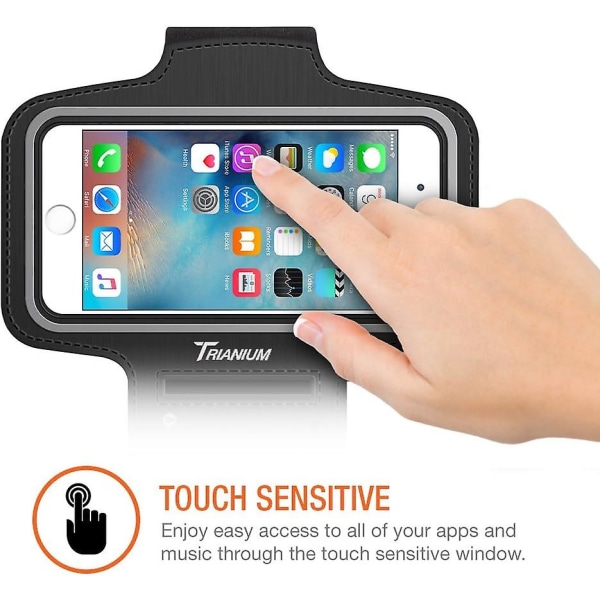 Udendørs Løb Fitness Touch Screen Mobiltelefon Armtaske - Vandtæt håndledstaske