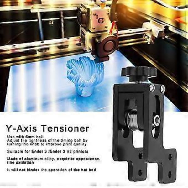Y-axel Synkron Sträckspännare Aluminiumlegering Bältesjusterare för Ender3/V2