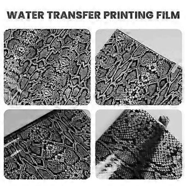 0.4x2M Vattentransfertryck Film Hydrografisk Hydrodoppningsdekorationssats Ormskinn