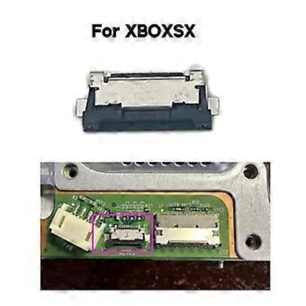Kompatibel för Xbox-Series X Ström Eject Knapp Flex Kabel Kontakt Sockel Ribbon Clip Nexus FPC Reparationsdel Tillbehör