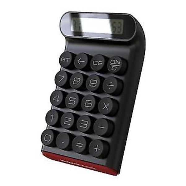 Retro Lommeregner Mekanisk Bærbar Computer 10 Cifret LCD Display Fashio