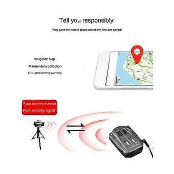 Bil Radar Speedometer Radar Speedometer Mobil Hastighedsdetektor 12v Allround LED Display Elektronisk Hund Speedometer
