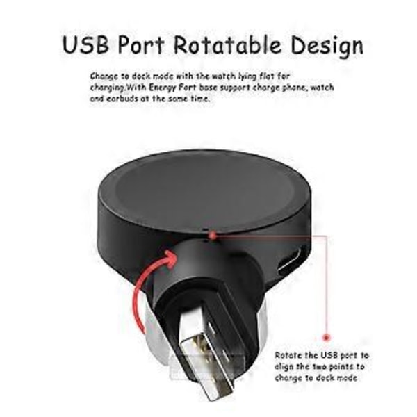 USB Opladerkabel Dock Beslag Base Oplader Adapter Stand til Galaxy Watch 4/3