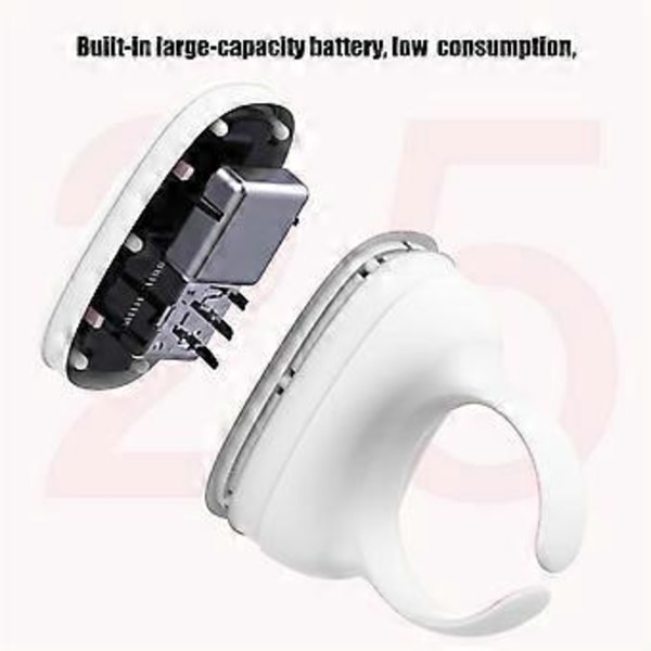 Trådløs Fingertip Fjernbetjening Ring Bluetooth Ring Scroller Side Vender Stabil Forbindelse Trådløs Side Vender Sort