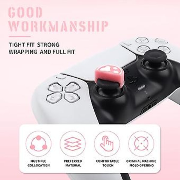 6 stk. Pote Tommelfinger Stick Grip Hætte Cover Til Ps3// / / 360 Joystick Case Tilbehør(c)