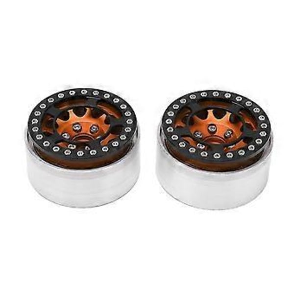 2 stk. Rc Hjulnav Aluminium Legering Høj Slidstyrke Cnc Bearbejdning 1.9in Fjernbetjeningsbil Hjulnavguld