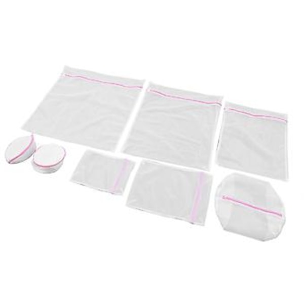 8 stk. Mesh Vaskeposer Multifunksjonelle Holdbare Gjenbrukbare Mesh Vaskeposer for Hjemmereise