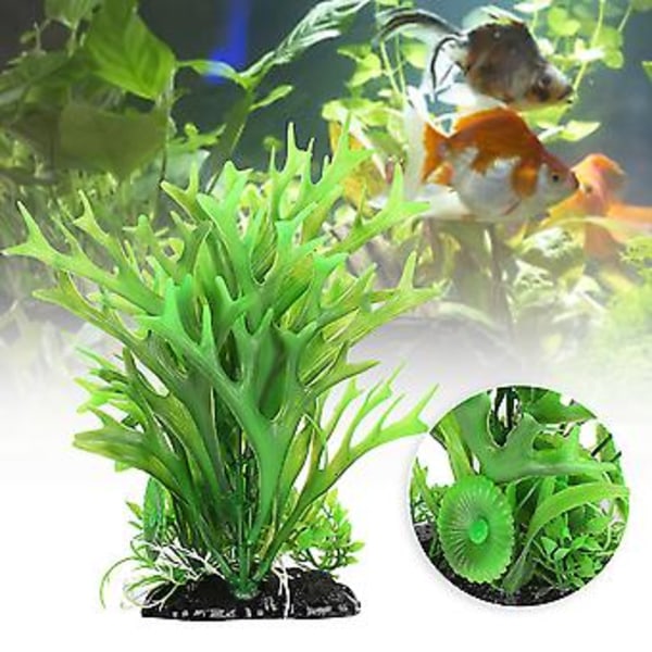 Akvarium Kunstig Simulering Vannplanter for Krypeboks Fisketank Dekor Landskap