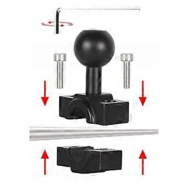 Motorcykel Cykel Kamera Holder Styr Bakspejl Beslag 1/4 Metal Stativ til Go-Pro Insta 360 Action Kamera