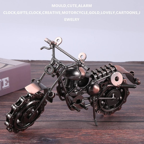 Vintage Metal Craft Motorcykel Motorcykel Modell Heminredning Ornament Gift