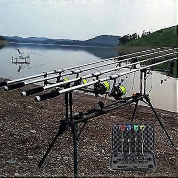 4 stk. Fiske Swingers Sett Fiske Bite Alarm Indikatorer Led Belyst Swinger Karpfiske Tilbehør