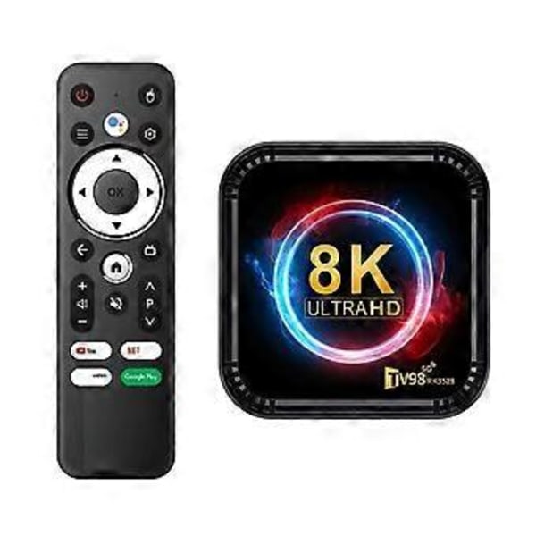 TV98 RK3528 Äly-TV-boksi Android 13 8K HD 2.4G&5G Wifi Mediasoitin Mini Digiboksi, 2G+16G EU-pistoke