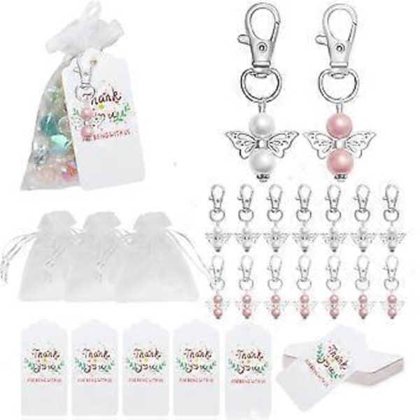 30 stk. nøglering baby dåb babyshower bryllup souvenir gæstegave bryllupsdekoration fest julepynt