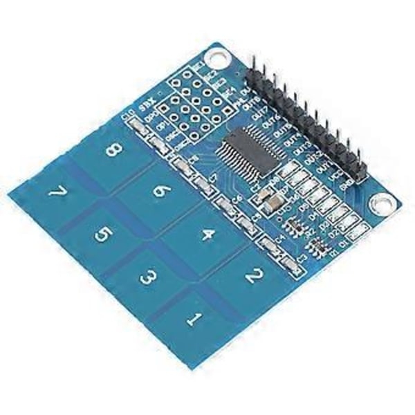 2 st Touch Sensor Modul Digital TTP226 Kapacitiv 8-kanals Elektrisk Utrustning