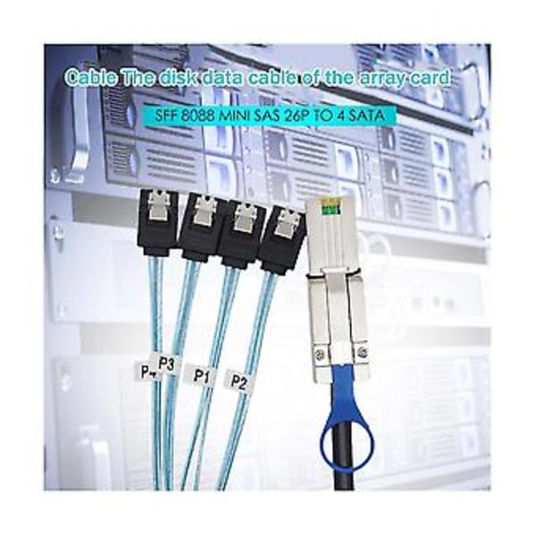 Sff8088 Mini 26p - 4sata-kaapeli, levykortin datakaapeli, palvelinsiirtokaapeli