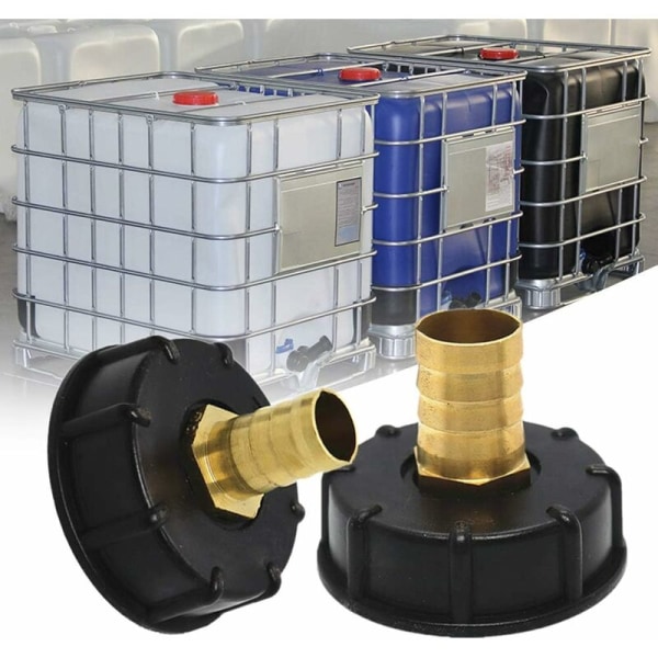 Nippel snabbkoppling för 1000 L tank, Multitanks koppling, mässings slangkoppling, IBC tankadapter (25mm)-Fei Yu