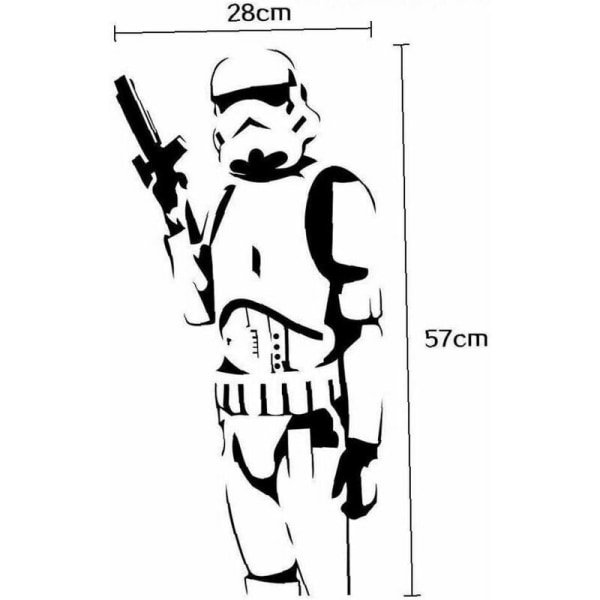 Fashion Decor Produkt Cool Star Wars Barn Älskar Stormtrooper Väggkonst Klistermärke Vinyl Dekaler Pojkar Rum Decor Mural