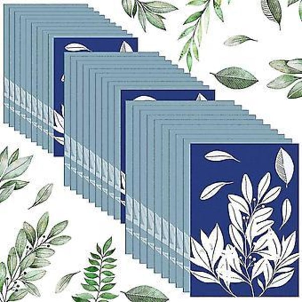 50 Ark Print Papir Cyanotype Papir A4 A5 A6 Sol Tegnepapir Sensitivitet Print Papir Voksen