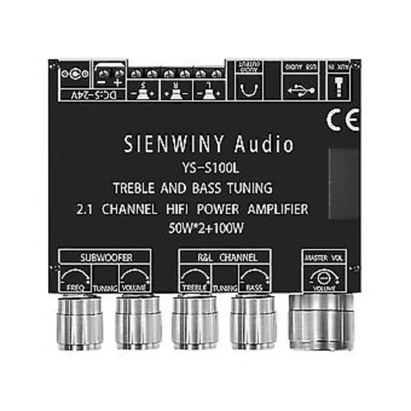 -s100l 2.1 Chl Tand O Forstærkerkort Modul 50x2+100w