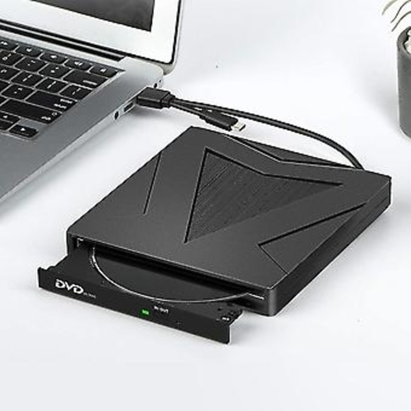 Extern USB3.0 DVD CD Optisk Enhet Brännare Spelare Fack Typ Portabel För PC Laptop