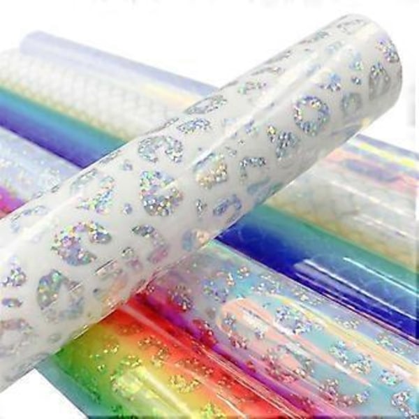PVC Färgglad Självhäftande Ark Fungerar med Skärmaskiner och Andra Skärare för Fönster Presentkort Deco C