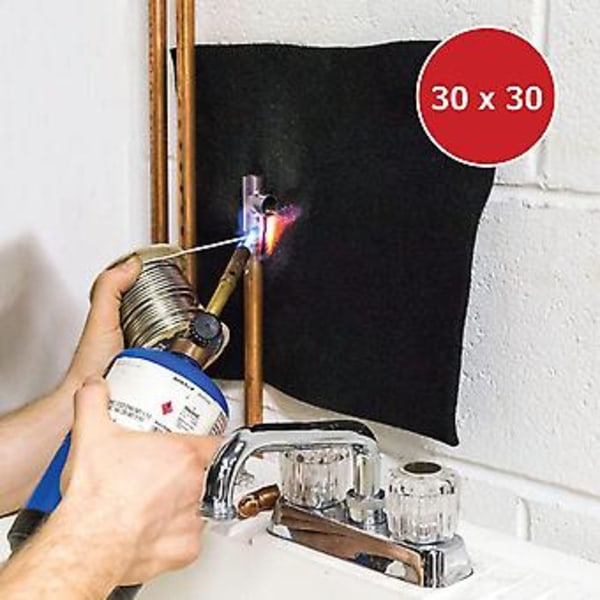 30x30cm Brannhemmende Matte, Anti-Brann, Termisk Beskyttelse, Varmebestandig, Flammehemmende, 4-5mm Tykkelse, Sveisematte For Rørleggerarbeid