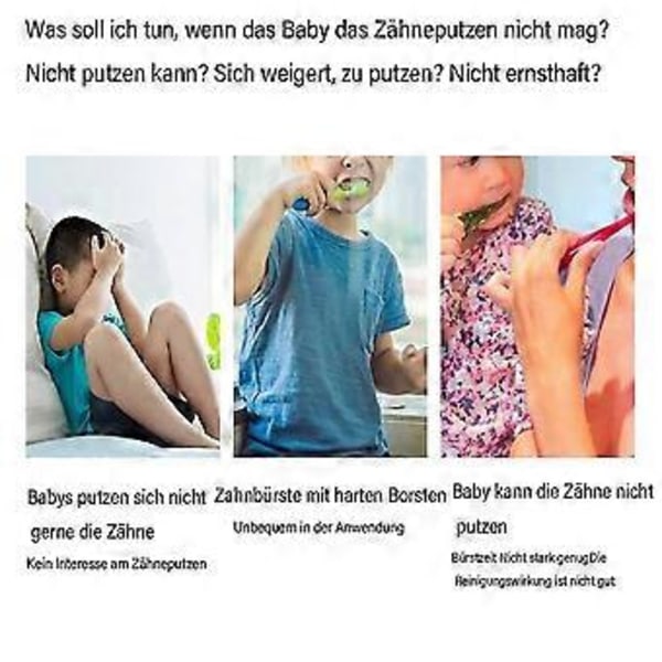 Elektrisk tandbørste, børnetandbørste, U-formet tandbørste