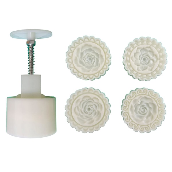 Plastik Material Månekageform Blomsterformede Stempler Månekageforme Til Diy