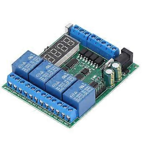 Kehityskortti 4-kanavainen viiverele LED-digitaalinäyttö DC 12V SCM MCU:lle