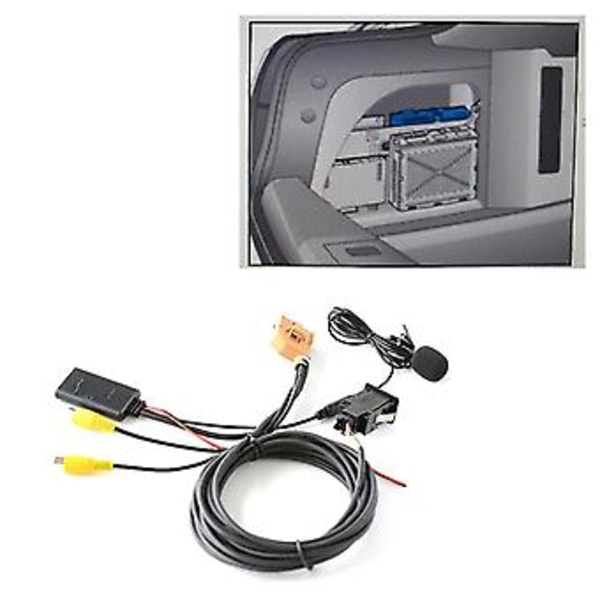 12V MMI 2G Auto Bluetooth Aux Kaapeli Adapteri Musiikki Audio Mikrofoni Q7 A6 A8 2006-2008 J523