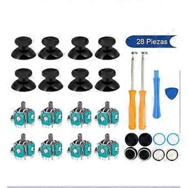 XBOX ONE handkontroll 3D joystick fjärrkontroll sensor svamp huvud lock PS4 PS5 fjärrkontroll sensor reparationsverktyg set xbox one 17 delars set
