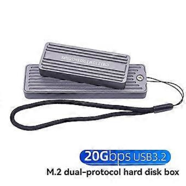M.2 NVMe NGFF SSD -kotelo USB 3.2 GEN 2 - M.2 SSD 20 Gbps Solid State Drive M.2 -kotelo 2230/2242/2260/2280 SSD -levyille