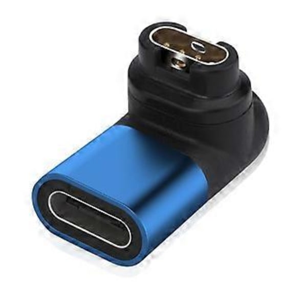 Ladekonverter USB Type C til 4-pinners Smartklokke Laderadapter for Fenix 5S