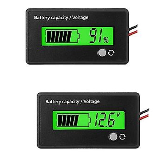 2 st 12v 24v 36v 48v 72v Mätare Volt Indikator - Och