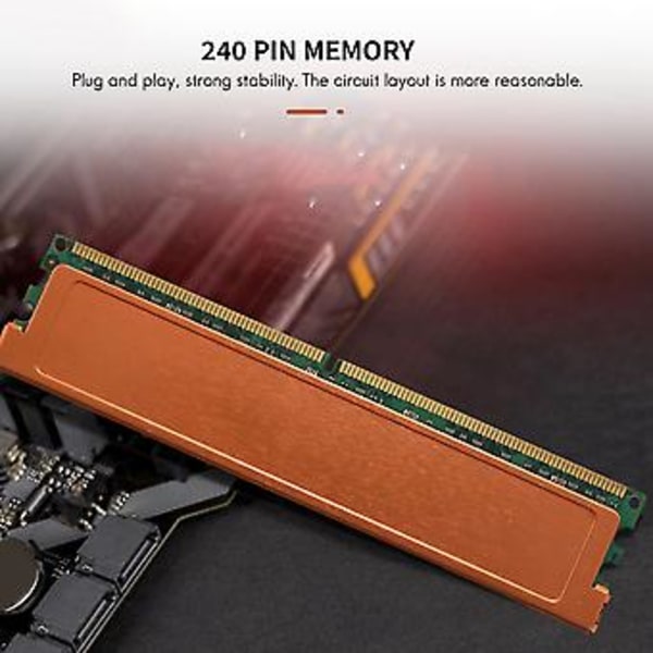 2GB DDR2 Ram Hukommelse 1066MHz PC2 8500 1.8V PC Ram Memoria 240 Pins til Desktop Hukommelse DIMM 240Pins