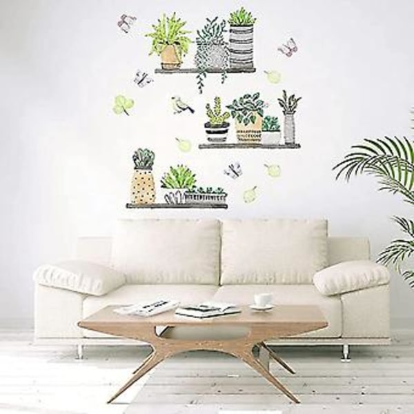 2 stk. Plante I Avtakbare Klistremerker Kunst DIY Plante R R