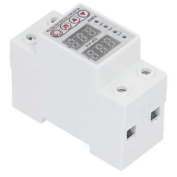 Över- och underspänningsskydd Relä Justerbar Intelligent Skyddsanordning 63A 220V SVP918