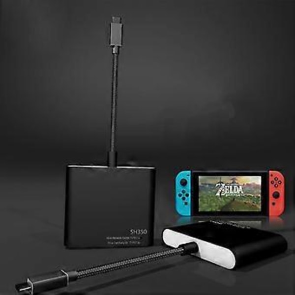 Usb C HDMI-kompatibel Konverter Adapter Kabel Hub 4K Slitesterk Kabel Konverter Android Skjermprojeksjon