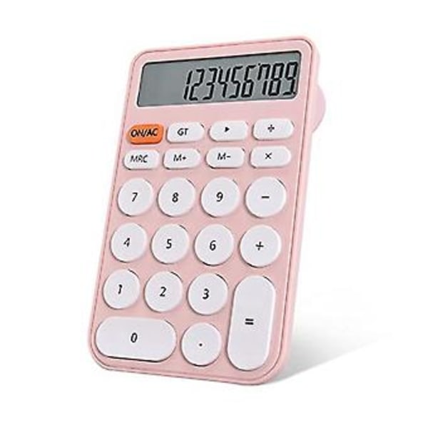 2 Pakke Basic Kalkulator, Lommeformat Mini Kalkulatorer, 12 Sifret Skrivebordskalkulator For, Sko