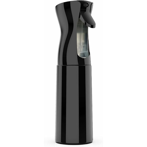 Hårsprayflaska, 300 ml hårstylingspray ultrafint hårdimma återanvändbart hårverktyg hårspray för frisör, växter, blommor svart-Fei Yu