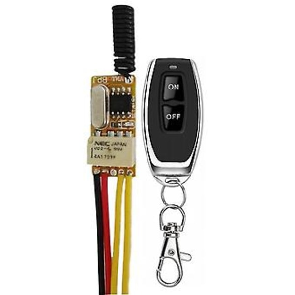 Rf Fjernbetjening S 43hz 4.2v 4.5v 5v 6v 7.4v 9v 12v S Relæ Trådløs Ses No Nc Mi